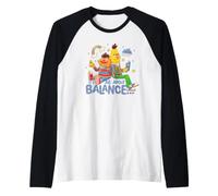 Sesame Street Bert and Ernie All About Balance Raglan Baseball Tee