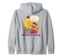 Sesame Street Bert And Ernie Patience Is A Virtue Zip Hoodie