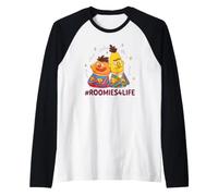 Sesame Street Bert and Ernie Roomies 4 Life Raglan Baseball Tee