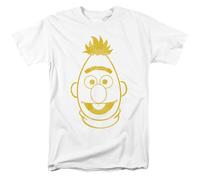 Sesame Street Bert Mono Unisex T Shirt, White, L