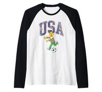 Sesame Street Bert USA Soccer Raglan Baseball Tee