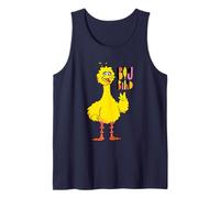 Sesame Street Big Bird Bauhaus Cartoon Text Tank Top