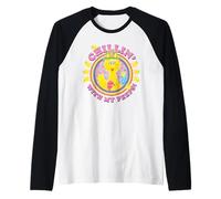 Sesame Street Big Bird Chillin' with My Peeps Raglan Baseball Tee