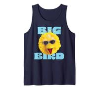 Sesame Street Big Bird Cool Face Pose Summer Classic Shades Tank Top
