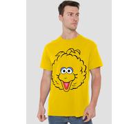 Sesame Street Big Bird Full Face T-Shirt, Yellow | Size: Medium Sesame Street Yellow M
