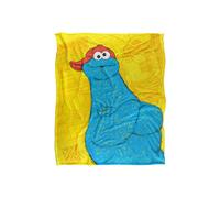 Sesame Street Big Cookie Monster On The Street Silky Touch Super Soft Throw Blanket 152 X 127 cm Sesame Street White One Size