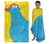 Sesame Street Big Cookie Monster On The Street Silky Touch Super Soft Throw Blanket 91 x 147 Cm