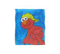 Sesame Street Blanket, 152 x 127 cm Big Elmo On The Street Silky Touch Super Soft Throw Blanket