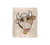 Sesame Street Big Face Gladys The Cow Silky Touch Super Soft Throw Blanket | Size: Large Sesame Street Multicolor Large
