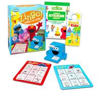 Sesame Street Bingo for Kids - Bundle with Zingo Sesame Street Bingo Games Featuring Elmo, Cooking Monster More with Magnetic Game Board, Game Pieces, More | Bingo Set for Toddlers