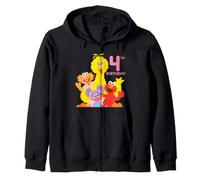 Sesame Street Birthday Crew Elmo And Friends 4th Birthday Zip Hoodie