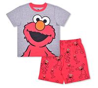 Sesame Street Boy's 2-Piece Elmo Tee Shirt and Short Set