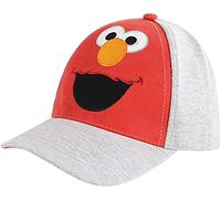 Sesame Street Boys' Kids Hat for Toddler Ages 2-4 Baseball Cap, Grey Elmo, Age