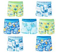 Sesame Street Boys' Underwear with Favorites Like Elmo, Cookie Monster & Big Bird in Sizes 18m, 2/3t, 4t, 7-pack Athletic Bxrbr - Cookie Monster, 5 Years