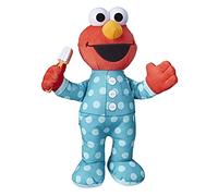 Sesame Street Brushy Brush Elmo 12-inch Plush, Sings The Brushy Brush Song, Toy for Kids Ages 18 Months and Up