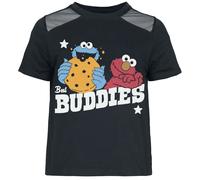 Sesame Street Buddies - Cookie Monster- Elmo Jersey black M