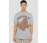 Sesame Street Can I Kick It? T-Shirt, Athletic Heather in Grey | Size: Large Sesame Street Grey L