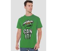Sesame Street Can It T Shirt, Kelly Green Sesame Street Green S