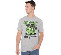 Sesame Street Canned Grouch Unisex T Shirt, Athletic Heather, XXX-Large