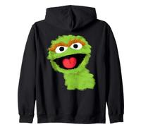 Sesame Street Chalk Portrait Oscar Zip Hoodie