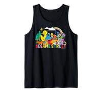 Sesame Street Character Art Good Friends Team Pose Classic Tank Top