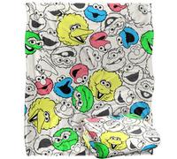 Sesame Street Character Heads Blanket Multicoloured (One Size)