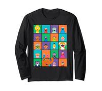 Sesame Street Character Squares Long Sleeve T-Shirt