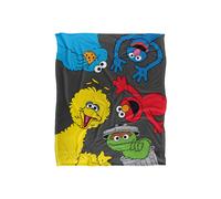 Sesame Street Blanket, 152 x 127 cm Characters All Around Silky Touch Super Soft Throw Blanket