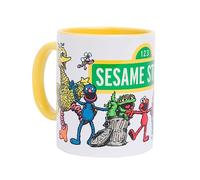 Sesame Street Characters Yellow Handle Mug