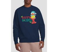 Sesame Street Christmas, Happy Holidays Elmo Sweatshirt, Navy Sesame Street Navy S
