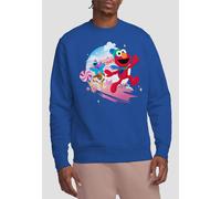 Sesame Street Christmas Holiday Cheer With Elmo, Tango, Cookie Monster Sweatshirt, Royal | Size: Large Sesame Street Royal L