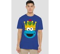Sesame Street Christmas Nutcracker Cookie Monster T-Shirt, Royal in Blue | Size: 2XL Sesame Street Blue 2XL
