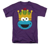 Sesame Street Christmas Nutcracker Cookie Monster Unisex T Shirt, Royal, X-Large