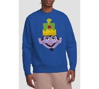 Sesame Street Christmas Nutcracker Count Sweatshirt, Royal Sesame Street Royal XXL