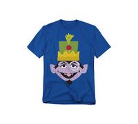 Sesame Street Christmas Nutcracker Count T Shirt, Royal Sesame Street Blue 4XL