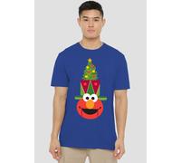 Sesame Street Christmas Nutcracker Elmo T-Shirt, Royal in Blue | Size: Medium Sesame Street Blue M