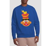 Sesame Street Christmas Nutcracker Ernie Sweatshirt, Royal | Size: XL Sesame Street Royal XL