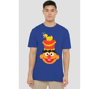 Sesame Street Christmas Nutcracker Ernie T-Shirt, Royal in Blue | Size: Medium Sesame Street Blue M