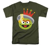 Sesame Street Christmas Nutcracker Oscar The Grouch Unisex T Shirt, Kelly Green, Large