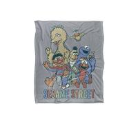 Sesame Street Colorful Group Silky Touch Super Soft Throw Blanket | Size: Large Sesame Street Multicolor Large