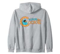 Sesame Street Cookie C Is For Cookie Monster Zip Hoodie