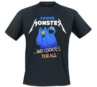 Sesame Street Cookie Monster ... and cookies for all T-Shirt black 3XL