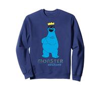 Sesame Street Cookie Monster Attitude Cool King Pose Classic Sweatshirt