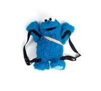 Sesame Street Cookie Monster Unisex Backpack Blue/Black Fan Merch, TV Series, blue, 38 cm