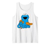 Sesame Street Cookie Monster Best Cookies Happy Classic Pose Tank Top