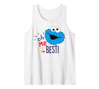 Sesame Street Cookie Monster Best Ever Big Head LOL Classic Tank Top