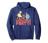 Sesame Street Cookie Monster Big Bird Elmo Dance Party Retro Pullover Hoodie