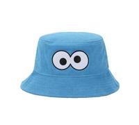 Sesame Street Cookie Monster Big Face Adult Blue Bucket Hat, Blue, One size