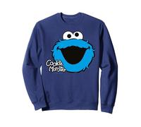 Sesame Street Cookie Monster Big Face Cookies Pose Classic Sweatshirt