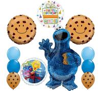 Sesame Street Cookie Monster Birthday Party Supplies Balloon Bouquet Decorations
